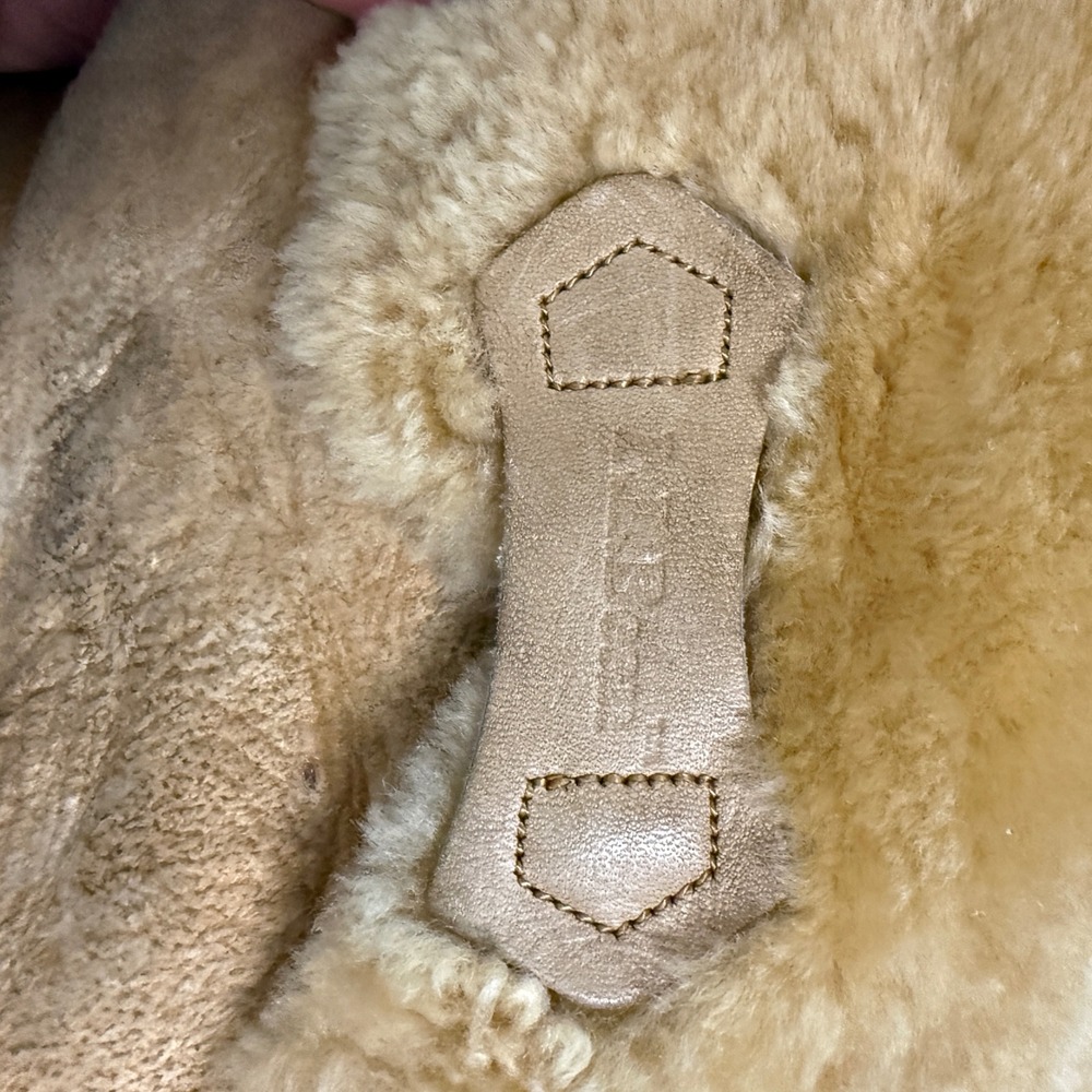 1970s Blondo for L.L. Bean shearling-lined leather and suede boots Tan 10 - Picture 7 of 13